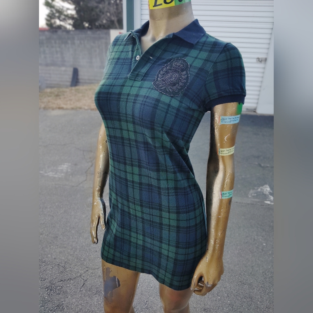 Polo by Ralph Lauren Green and Blue Plaid Dress